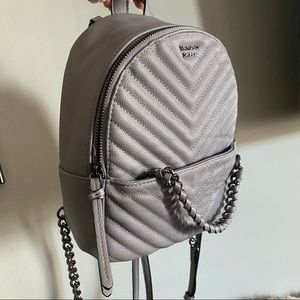 Victoria’s Secret mini backpack in grey with chain details